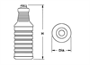 RINGED RIBBED CARAFE from Plastic Bottle Corporation